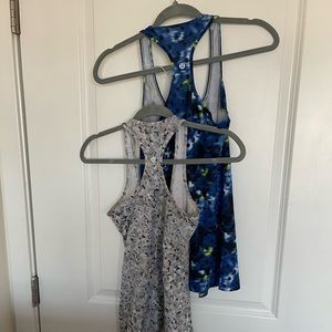 2 Patterned Lululemon Cool Racerback Tanks